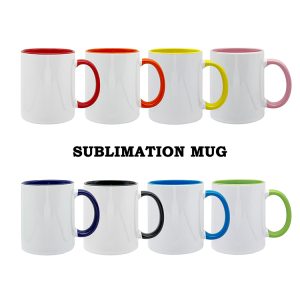 11oz Two-Tone Colored Sublimation Blank Mug With Standard Handle